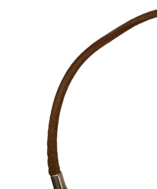 HERMES（エルメス）HERMES (エルメス) レザーチョーカー ブラウンの古着・服飾アイテム