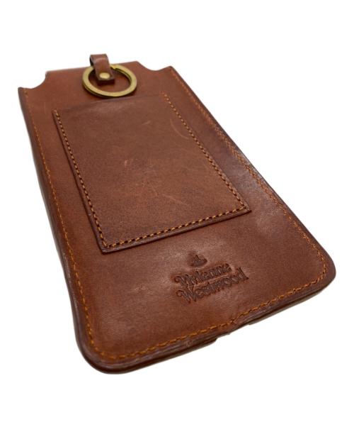 Vivienne Westwood（ヴィヴィアンウエストウッド）Vivienne Westwood (ヴィヴィアンウエストウッド) ORB CLIPS スマートフォンケース ブラウンの古着・服飾アイテム