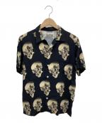 WACKO MARIAワコマリア）の古着「GHOST SKULL ALOHA SHIRT」｜ブラック
