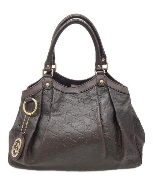 GUCCI（グッチ）GUCCI (グッチ) スーキーGG ハンドバッグ ブラウンの古着・服飾アイテム