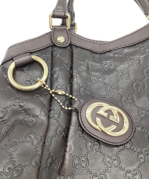 GUCCI（グッチ）GUCCI (グッチ) スーキーGG ハンドバッグ ブラウンの古着・服飾アイテム