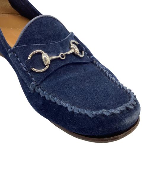 GUCCI（グッチ）GUCCI (グッチ) ローファー ネイビー サイズ:37 1/2の古着・服飾アイテム