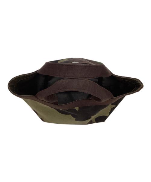 Herve Chapelier（エルベシャプリエ）Herve Chapelier (エルベシャプリエ) コーデュラ舟型トートS ブラウン×グリーンの古着・服飾アイテム