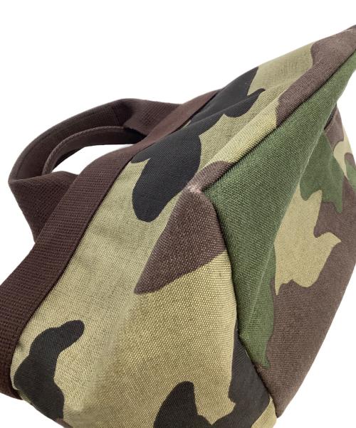 Herve Chapelier（エルベシャプリエ）Herve Chapelier (エルベシャプリエ) コーデュラ舟型トートS ブラウン×グリーンの古着・服飾アイテム