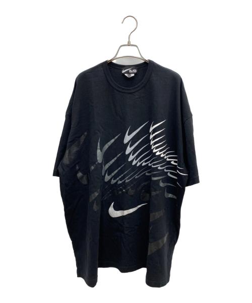 BLACK COMME des GARCONS（ブラックコムデギャルソン）BLACK COMME des GARCONS (ブラック コムデギャルソン) NIKE (ナイキ) コラボオーバーサイズTシャツ ブラック サイズ:Ｌの古着・服飾アイテム
