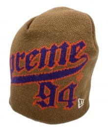 New Era×SUPREME（ニューエラ×シュプリーム）の古着「ニット帽」｜ブラウン