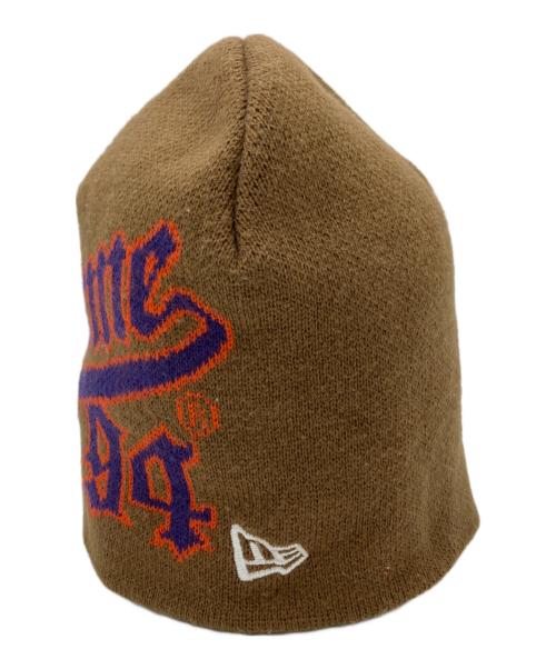 New Era（ニューエラ）New Era (ニューエラ) SUPREME (シュプリーム) ニット帽 ブラウンの古着・服飾アイテム