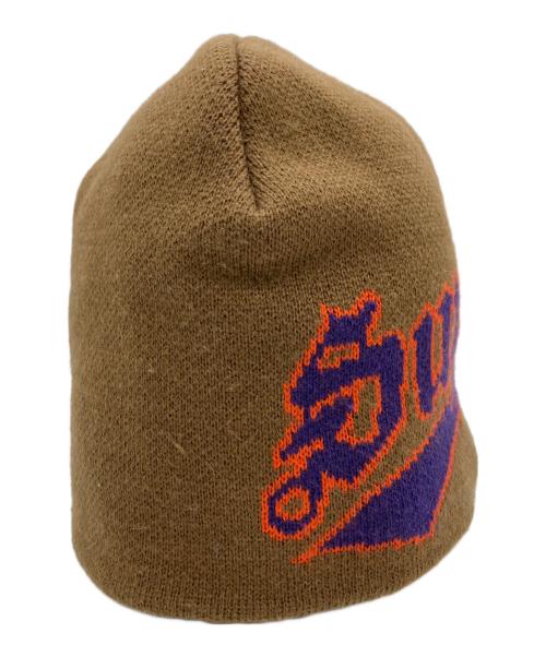 New Era（ニューエラ）New Era (ニューエラ) SUPREME (シュプリーム) ニット帽 ブラウンの古着・服飾アイテム