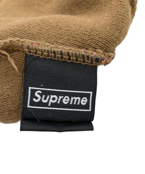 New Era（ニューエラ）New Era (ニューエラ) SUPREME (シュプリーム) ニット帽 ブラウンの古着・服飾アイテム