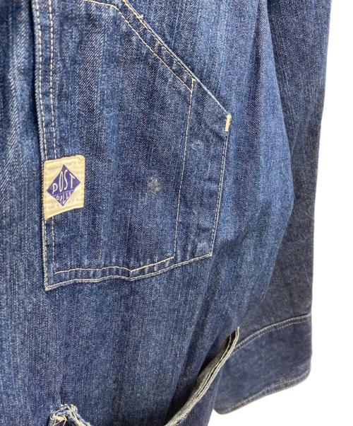 POST O'ALLS（ポストオーバーオールズ）POST O'ALLS (ポストオーバーオールズ) カバーオール インディゴ サイズ:XSの古着・服飾アイテム