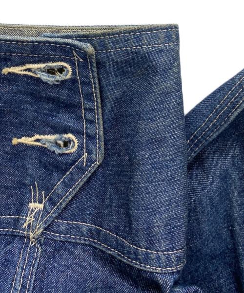 POST O'ALLS（ポストオーバーオールズ）POST O'ALLS (ポストオーバーオールズ) カバーオール インディゴ サイズ:XSの古着・服飾アイテム