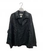 EVISEN SKATEBOARDS×DELUXEエビセン スケートボード×デラックス）の古着「CAMELLIA SHIRTS」｜ブラック