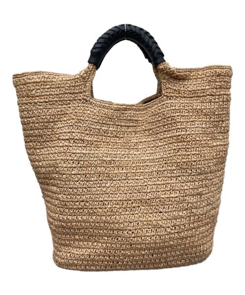 HELEN KAMINSKI（ヘレンカミンスキー）HELEN KAMINSKI (ヘレンカミンスキー) ラフィアトートバッグ ベージュの古着・服飾アイテム