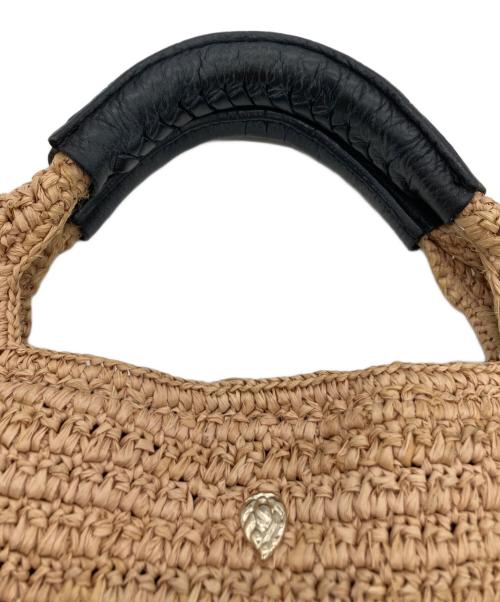 HELEN KAMINSKI（ヘレンカミンスキー）HELEN KAMINSKI (ヘレンカミンスキー) ラフィアトートバッグ ベージュの古着・服飾アイテム