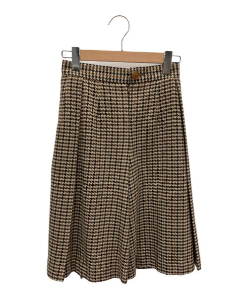 Vivienne Westwood RED LABEL（ヴィヴィアンウエストウッドレッドレーベル）Vivienne Westwood RED LABEL (ヴィヴィアンウエストウッドレッドレーベル) 千鳥格子柄キュロット ブラウン サイズ:2の古着・服飾アイテム