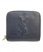 Yves Saint Laurentイヴサンローラン）の古着「2つ折り財布」｜ネイビー