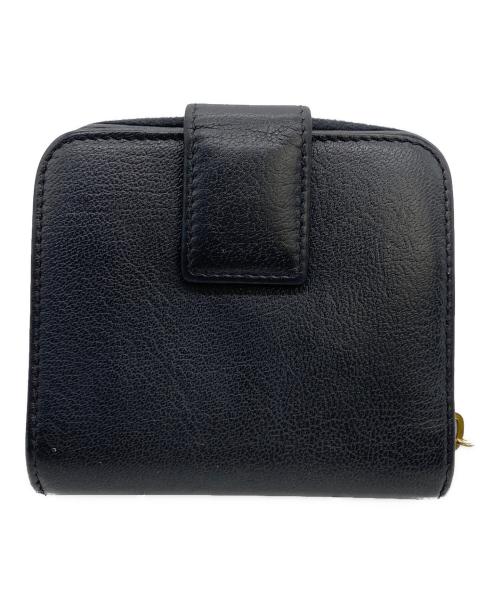 Yves Saint Laurent（イヴサンローラン）Yves Saint Laurent (イヴサンローラン) 2つ折り財布 ネイビーの古着・服飾アイテム