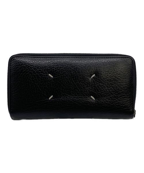 Maison Margiela（メゾンマルジェラ）Maison Margiela (メゾンマルジェラ) ラウンドファスナー財布 ブラックの古着・服飾アイテム