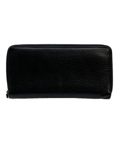 Maison Margiela（メゾンマルジェラ）Maison Margiela (メゾンマルジェラ) ラウンドファスナー財布 ブラックの古着・服飾アイテム