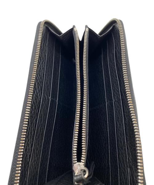 Maison Margiela（メゾンマルジェラ）Maison Margiela (メゾンマルジェラ) ラウンドファスナー財布 ブラックの古着・服飾アイテム