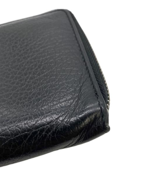 Maison Margiela（メゾンマルジェラ）Maison Margiela (メゾンマルジェラ) ラウンドファスナー財布 ブラックの古着・服飾アイテム