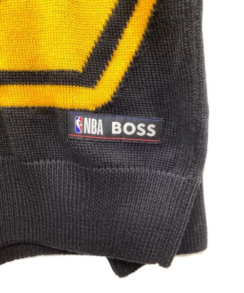 BOSS（ボス）BOSS (ボス) NBA LOS ANGELES LAKERS ニットセーター ブラック サイズ:XLの古着・服飾アイテム