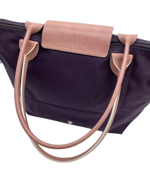 LONGCHAMP（ロンシャン）LONGCHAMP (ロンシャン) ルプリアージュシティトートバッグ ネイビー×ピンクの古着・服飾アイテム