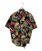 CHAPS RALPH LAURENチャップス ラルフローレン）の古着「アロハシャツ」｜ブラック×レッド