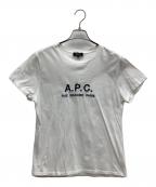 A.P.C.アーペーセー）の古着「刺繍ロゴTシャツ」｜ホワイト