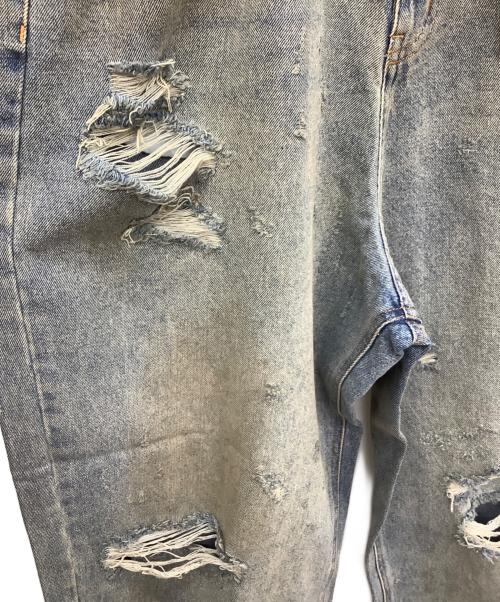 FR(13)NDS（フレンズ）FR(13)NDS (フレンズ) HDKダメージワイドパンツ ブルー サイズ:F 未使用品の古着・服飾アイテム