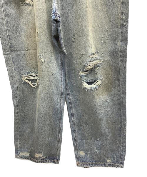 FR(13)NDS（フレンズ）FR(13)NDS (フレンズ) HDKダメージワイドパンツ ブルー サイズ:F 未使用品の古着・服飾アイテム