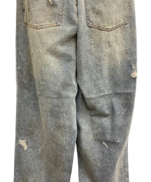 FR(13)NDS（フレンズ）FR(13)NDS (フレンズ) HDKダメージワイドパンツ ブルー サイズ:F 未使用品の古着・服飾アイテム