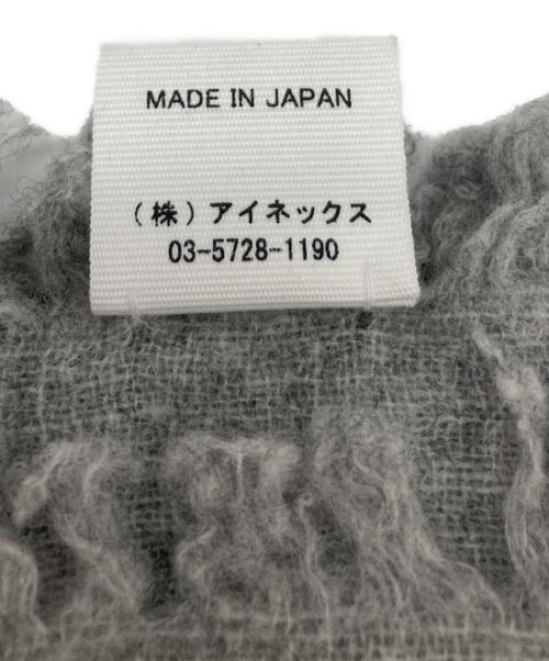 ASAUCE MELER（アソースメレ）ASAUCE MELER (アソースメレ) ウールストール グレーの古着・服飾アイテム