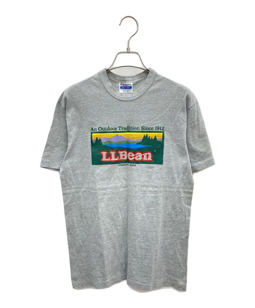 L.L.Bean（エルエルビーン）L.L.Bean (エルエルビーン) Hanes (ヘインズ) プリントTシャツ グレー サイズ:M 38-40の古着・服飾アイテム