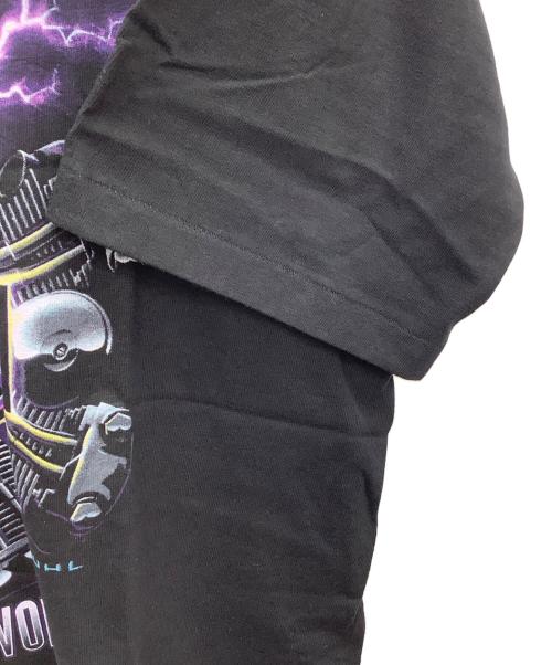 HARLEY-DAVIDSON（ハーレーダビッドソン）HARLEY-DAVIDSON (ハーレーダビッドソン) HOLOUBEK (ホロウベック) 半袖カットソー ブラック サイズ:M 未使用品の古着・服飾アイテム