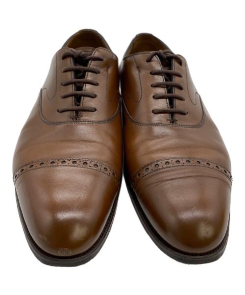 Edward Green（エドワードグリーン）Edward Green (エドワードグリーン) パンチドキャップトゥシューズ ブラウン サイズ:7 1/2の古着・服飾アイテム