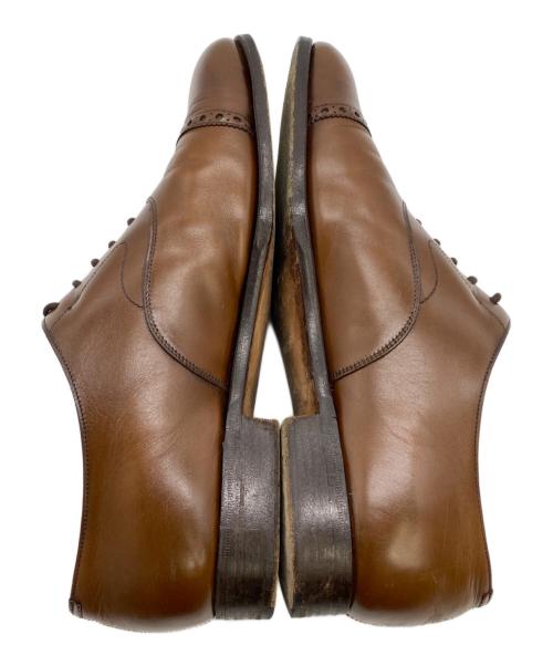 Edward Green（エドワードグリーン）Edward Green (エドワードグリーン) パンチドキャップトゥシューズ ブラウン サイズ:7 1/2の古着・服飾アイテム