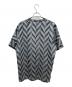 ISSEY MIYAKE (イッセイミヤケ) 半袖カットソー グレー×グリーン サイズ:XL：8000円