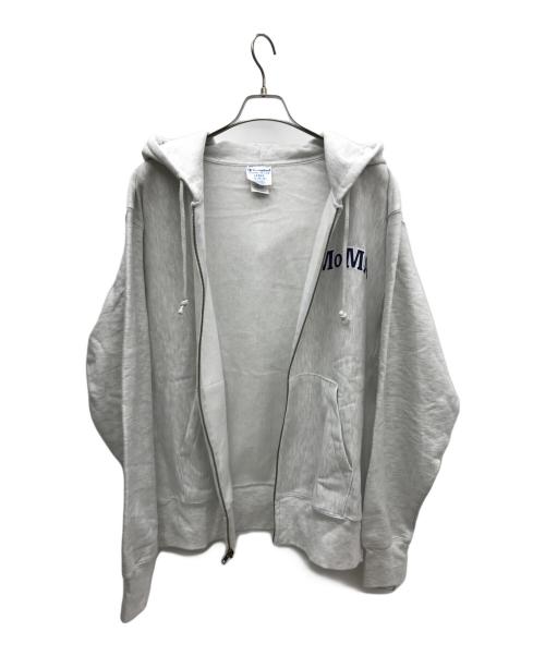 Champion REVERSE WEAVE（チャンピオン リバース ウィーブ）Champion REVERSE WEAVE (チャンピオン リバース ウィーブ) MoMA (モマ) ジップパーカー グレー サイズ:LARGEの古着・服飾アイテム