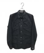 ISSEY MIYAKE WHITE LABELイッセイミヤケホワイトレーベル）の古着「長袖シャツ」｜ブラック