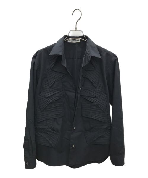 ISSEY MIYAKE WHITE LABEL（イッセイミヤケホワイトレーベル）ISSEY MIYAKE WHITE LABEL (イッセイミヤケホワイトレーベル) 長袖シャツ ブラック サイズ:2の古着・服飾アイテム
