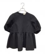 UNITED ARROWSユナイテッドアローズ）の古着「半袖ブラウス」｜ブラック