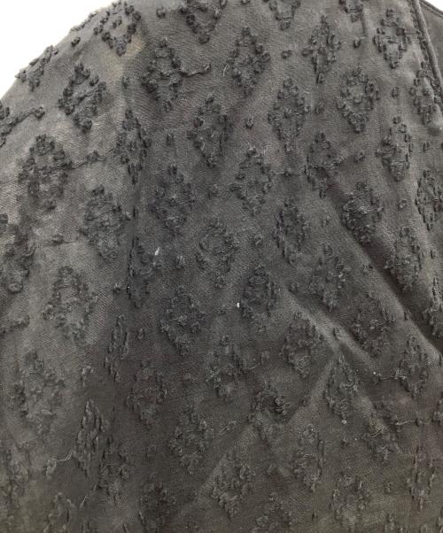 mala KALANCHOE（マーラ カランコエ）mala KALANCHOE (マーラ カランコエ) シアー ジャカード Vネック ワンピース ブラック サイズ:不明の古着・服飾アイテム