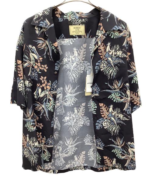 AVIREX（アヴィレックス）AVIREX (アヴィレックス) アロハシャツ トロピカルガール ブラック サイズ:XL 未使用品の古着・服飾アイテム