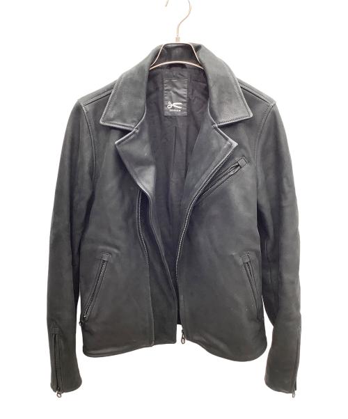 Denham（デンハム）Denham (デンハム) ダブルライダースジャケット ブラック サイズ:Sの古着・服飾アイテム