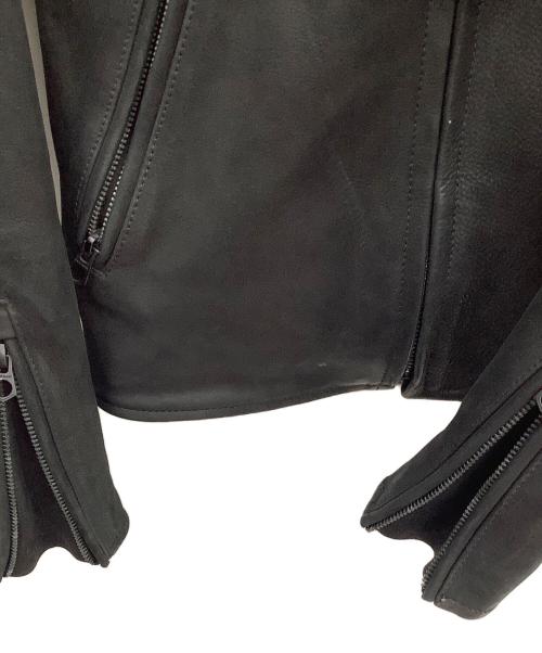 Denham（デンハム）Denham (デンハム) ダブルライダースジャケット ブラック サイズ:Sの古着・服飾アイテム