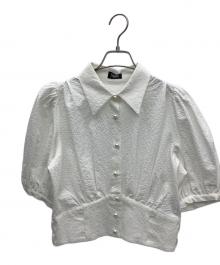 PAMEO POSE（パメオポーズ）の古着「半袖ブラウス」｜ホワイト