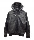 ADDICTアディクト）の古着「レザージャケット」｜ブラック