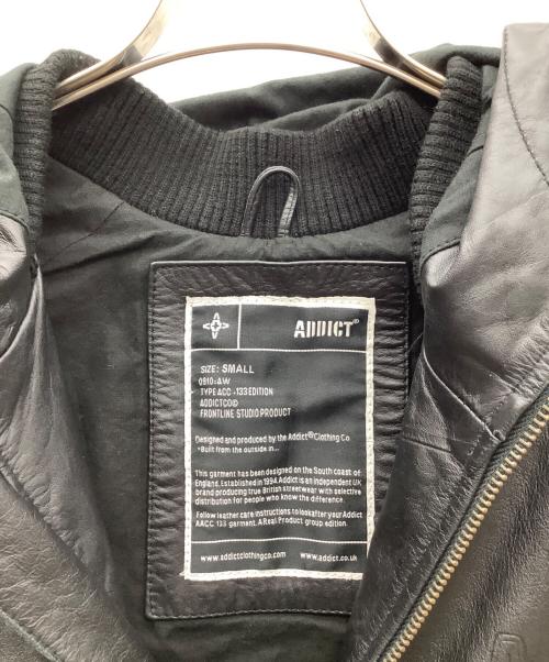 ADDICT（アディクト）ADDICT (アディクト) レザージャケット ブラック サイズ:Ｓの古着・服飾アイテム