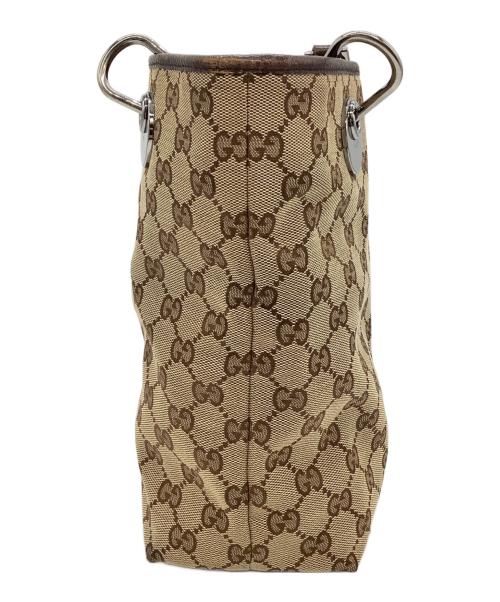 GUCCI（グッチ）GUCCI (グッチ) GG トートバッグ ブラウンの古着・服飾アイテム